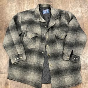 Large Vintage Wool Quilted Work Jacket